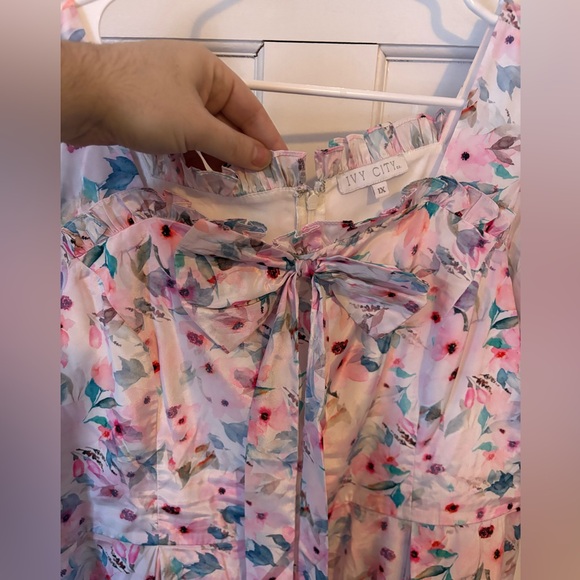 Ivy City Co. Dolly Floral Dress, Size 1X - Pink Flowers Princess Picnic Spring - Picture 6 of 16